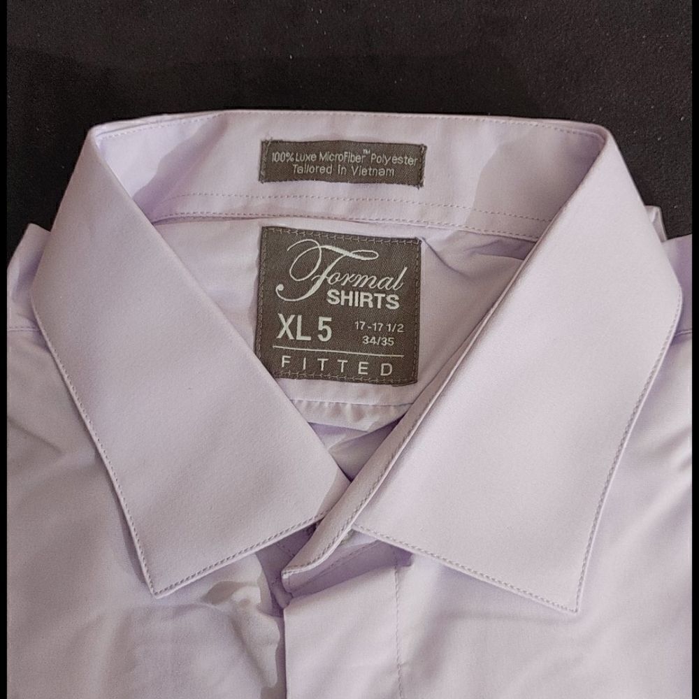 MEN'S SLIM FIT MICROFIBER SHIRT BY FORMAL SHIRTS - Picture 3 of 4
